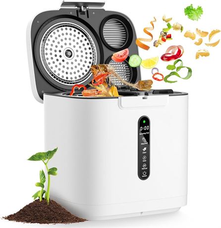 4L Electric Composter for Kitchen, Smart Compost Bin Outdoor/Indoor,