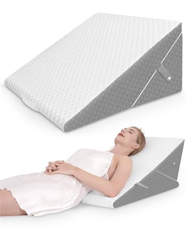 Forias Wedge Pillow for Sleeping 7-in-1 Foldable Bed Wedge Pillow for After