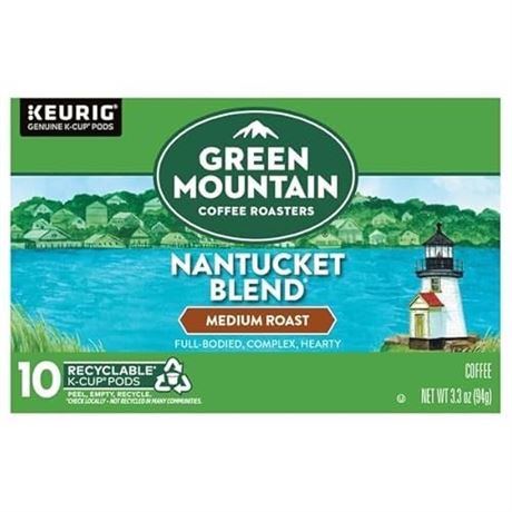 Green Mountain Nantucket Blend Keurig K-Cup Medium Roast Coffee Pods - 10ct