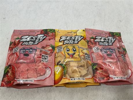 Zesty Bitez Summer Berry/3 bags