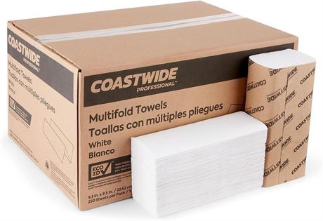 887845 1-Ply Multifold Paper Towels White 4 000/Cs (Seb25384)