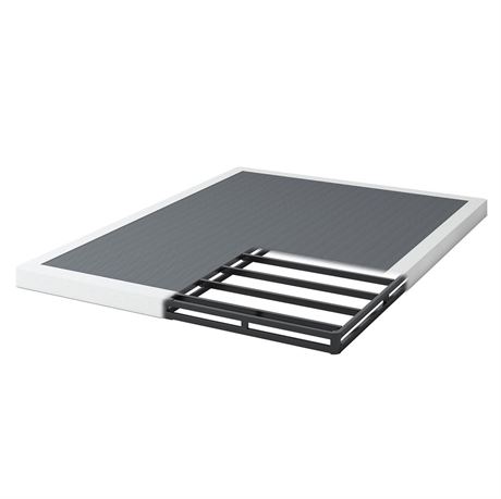 Box Spring King, 3 Inch Metal Box Spring Only, Heavy Duty Mattress Foundation
