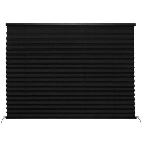 NOVINO RV Window Shade, Pleated Shades for Camper, 44"W x 38"L, Thick