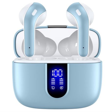 TAGRY Bluetooth Headphones True Wireless Earbuds 60H Playback LED Power Display