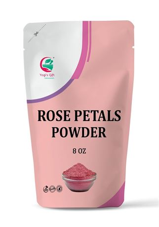 Rose Petal Powder 8 oz | Ideal for Face Packs & DIY Beauty Care | Make Tea,