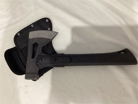 SULKADA Camping Hatcher 10.5 inch survival axe, SS blade, Fiberglass Schock