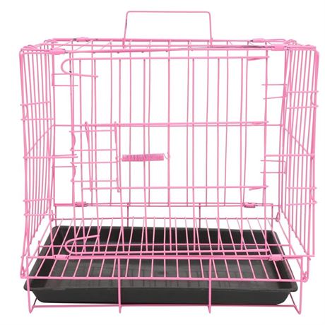 Balacoo Metal Small Rabbit Carrier Folding Rabbit Cage Hamster Cage Small