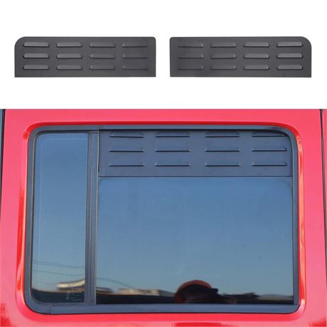 Hoolcar Rear Window Louver Vent Cover Rear Window Blinds Decor Compatible with