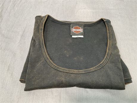 Harley Davidson Tank Top Brown Tie-Dye XL