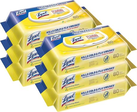 Lysol Disinfectant Handi-Pack Wipes, Multi-Surface Antibacterial Cleaning
