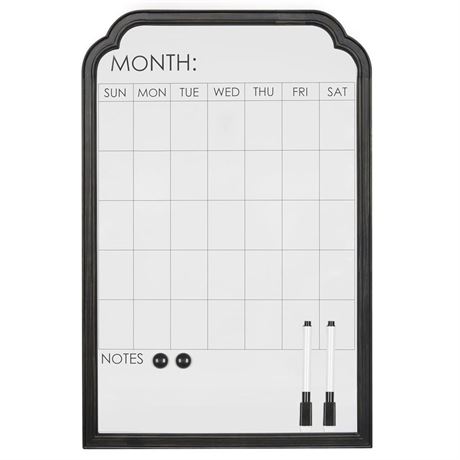 Dry Erase Calendar for Wall, Magnetic Calendar Whiteboard Monthly with