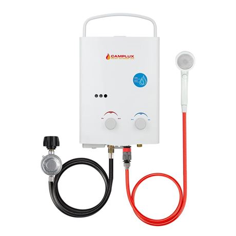 OFFSITE LOCATION Camplux Tankless Water Heater, 1.32 GPM Portable Propane Outdoo