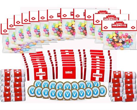 96 Pack Game Party Supplies Party Candy Decorations, 48 Pack Candy and