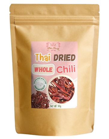 Hida Beauty Dried Culinary Herbs Thai Whole Dried Chili 50g