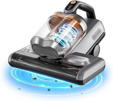 Mattress Vacuum Bed Vacuum Cleaner with 16Kpa Suction 253.7nm UV-C Light, 450W