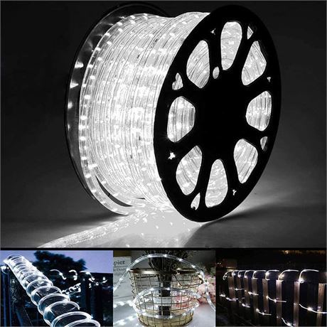 200ft LED Rope Lights Outdoor, 1440 LED Flexible Tube Lights with 8 Modes,