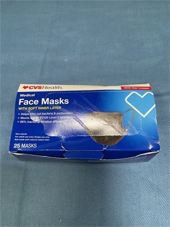 CVS Medical Grade Face Mask, 25 CT
