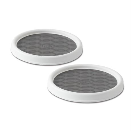 Copco Set of 2 9-inch Non-Skid Pantry Cabinet Lazy Susan Turntable