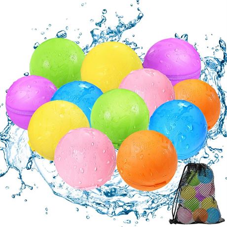 16Pack SOPPYCID Reusable Water Bomb balloons, Summer Toy Water Toy for Boys and