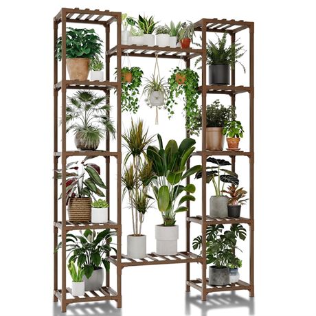 Plant Stand Indoor Outdoor 62.2“ Tall Plant Shelf Large Tiered Flower Stands