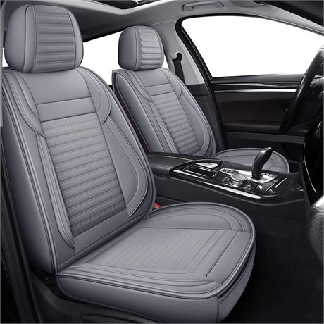 LINGVIDO Car Seat Covers,Breathable and Waterproof Faux Leather Automotive Seat