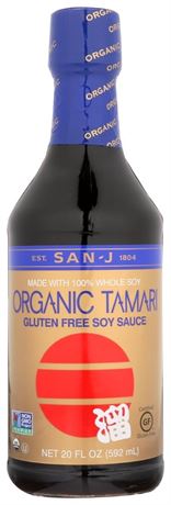 San-J San J Tamari Soy Sauce Organic, 20 Fl Oz