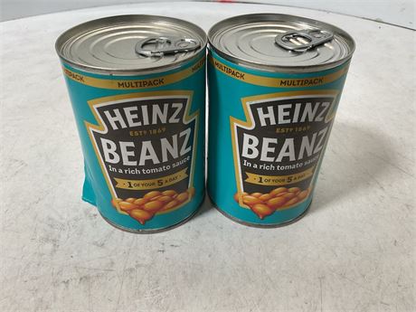 2 cans of beans