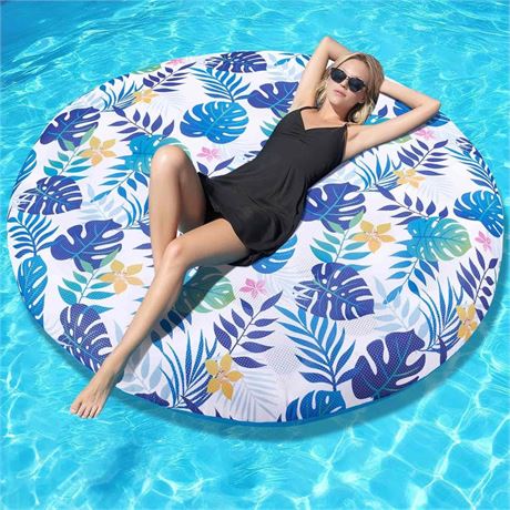 WERNNSAI Pool Floats for Adults - Inflatable Pool Lounger Fabric Covered