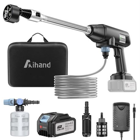 Aihand Cordless Pressure Washer, 986PSI Portable Power Cleaner Compatible with