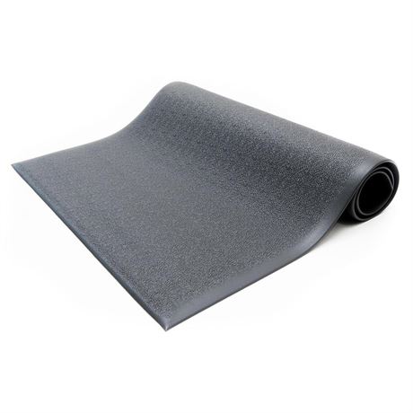 Bertech Anti-Fatigue Floor Mat, Textured Pattern Top, Bevelled on All Sides,