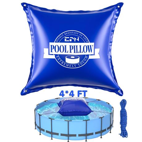 EPN 4 x 4 Ft Pool Pillows for Above Ground Pool, 0.5mm Thick PVC Cold-Resistant