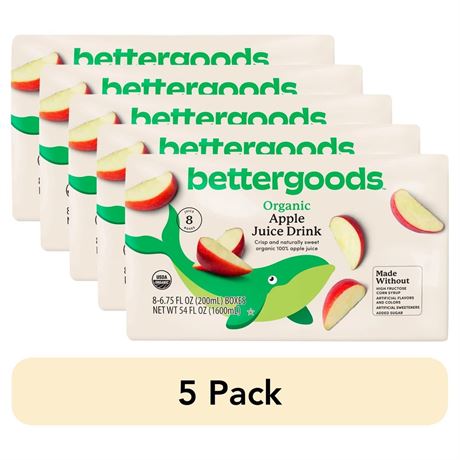 Organic Juice Drink 6.75 Fl Oz 5 Pack Box of 8