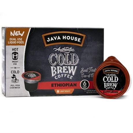 Java House Single-Serve Cold Brew Coffee Pods – Premium 100% Arabica Liquid