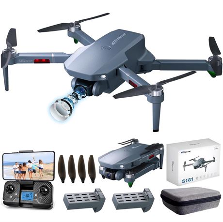 Brushless Motor Drone with Dual Camera Real 1080P WiFi RC Quadcopter Remote