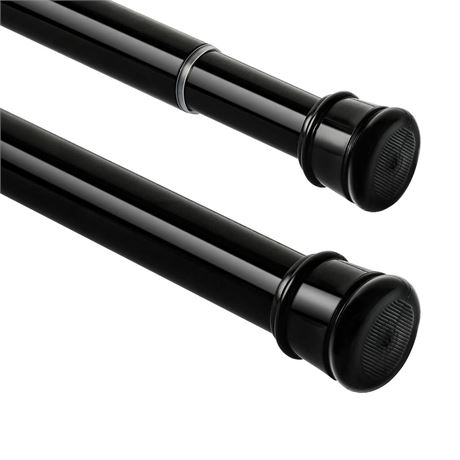 2 Pack Shower Curtain Rod 56-104 Inch, 1"Diameter Spring Long Adjustable