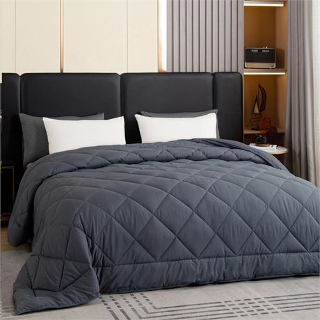 GOHOME 120x98 Oversized King Comforter All Season Extra Large King Size