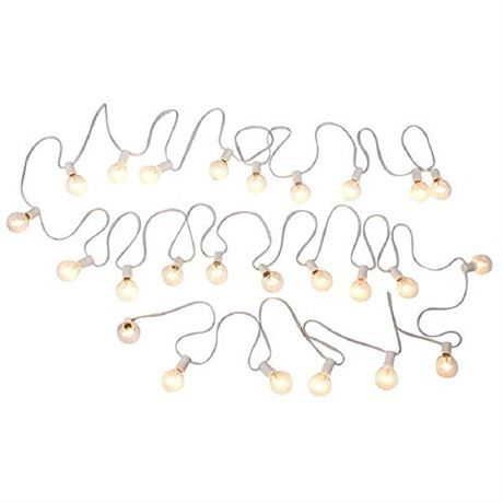 Harbor Breeze 28-ft Plug-in White Outdoor String Light with 25 White -Light