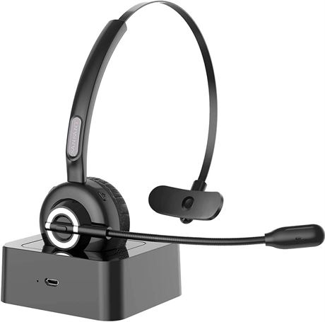 Trucker Bluetooth Headset, V5.0 Bluetooth Headset with Microphone Noise