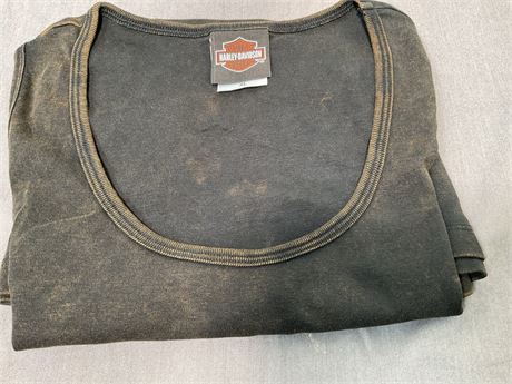 Harley Davidson Tank Top Brown Tie-Dye LADIES XL