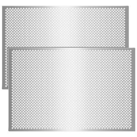 Cloverleaf Aluminum Sheet 2 Feet by 3 Feet Perforated Metal Sheets 0.02 Inch