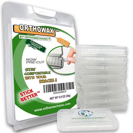 Genuine Orthowax - Orthodontic Wax for Braces Wearer - Stick Better Than