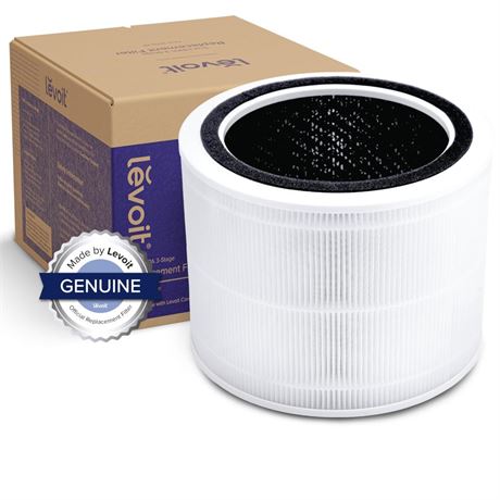 LEVOIT Core 200S Air Purifier Replacement Filter, 3-in-1 Filter,