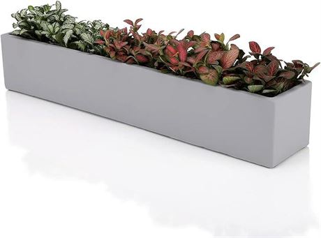 Modern Succulent Planter Box - 32" Rectangular Planter - Window Sill Planters