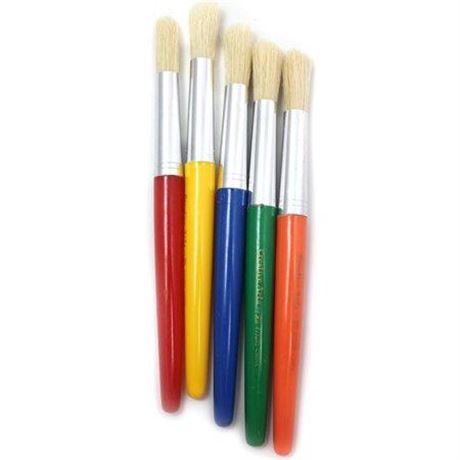 (Price/ST)Charles Leonard CHL73205 Brushes Stubby Round 5 Set