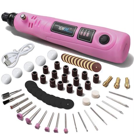 NEWONE Mini Cordless Rotary Tool Kit,3.6V Small Rechargeable Rotary Kit with 86