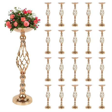 20 Pcs Metal Flower Arrangement Stand, 22.8 Inch Tall Wedding Flower