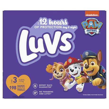 OFFSITE Luvs Diapers Size 3, 198 Count