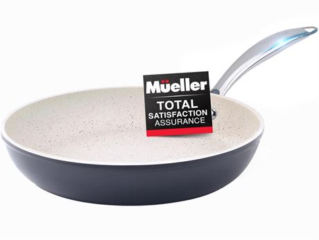 Mueller 10-Inch Fry Pan, Heavy Duty Non-Stick German Stone Coating Cookware,