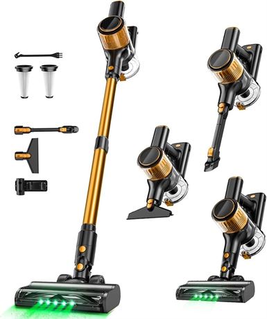 Cordless Vacuum Cleaner, 40Kpa 8 in 1 Powerful Suction Lightweight Stick Vacuum