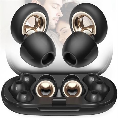 Noise Cancelling Ear Plugs for Sleeping, Reusable Silicone Ear Plugs for Noise